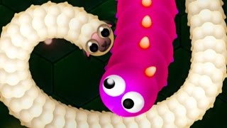 Wormax.io Invisble Trolling World Biggest Worm! (Game Like Slither.io)