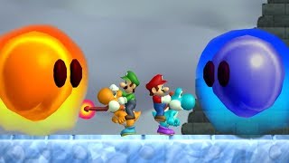 Newer Super Mario Bros Wii - All Bosses (2 Player)