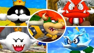 Super Mario 64 DS - All Bosses (No Damage) + Ending